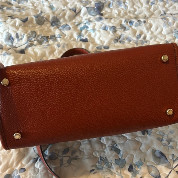 Coach Brown and Red Strawberry Print Tote Bag - Picture 7 of 9